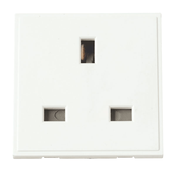 Scolmore MM010WH 13A UK Socket Outlet - Polar White