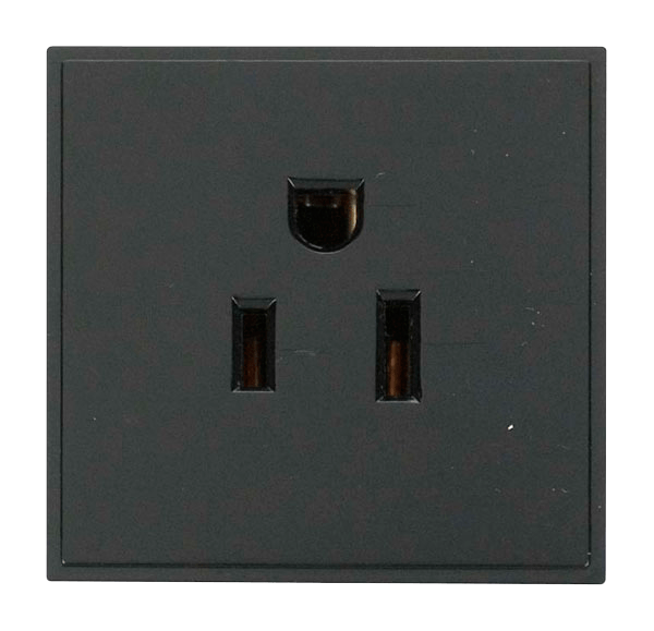 Scolmore MM030BK 16A 110V US Socket Outlet - Black