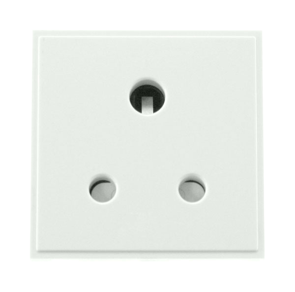 Scolmore MM038WH 5A Round Pin New Media Socket - White