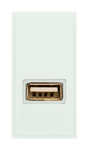 Scolmore MM300WH 25 x 50mm USB Throughput - With Fly-lead - Polar White