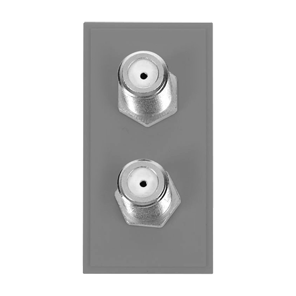 Scolmore MM406GY Twin Female Satellite Module