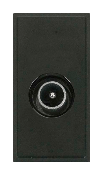 Scolmore MM415BK Single Male Coaxial - Black