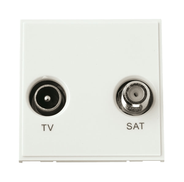 Scolmore MM425WH Diplexed TV And Satellite - Polar White