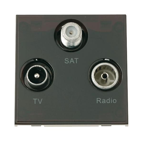 Scolmore MM430BK Triplexed TV,  Radio And Satellite - Black