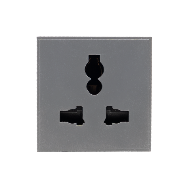 Scolmore MM9130GY 13A UNIVERSAL SOCKET MODULE WITH SHUTTERS - GREY