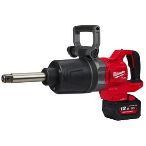 MILWAUKEE M18 FUEL ONE-KEY 1 INCH HIGH TORQUE D-HANDLE IMPACT WRENCH WITH FRICTION RING AND EXTENDED ANVIL KIT - M18ONEFHIWF1D-121C