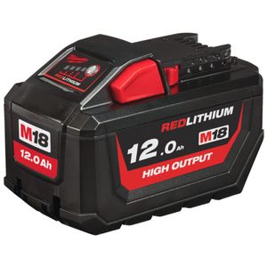 MILWAUKEE M18 18V 12AH RED LITHIUM HIGH OUTPUT BATTERY - M18HB12
