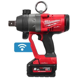 MILWAUKEE M18 FUEL ONE-KEY 1 INCH HIGH TORQUE IMPACT WRENCH WITH FRICTION RING KIT - M18ONEFHIWF1-802X