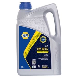 NAPA C2 5W-30 LS FULLY SYNTHETIC LOW SAPS ENGINE OIL 5L - N2225L