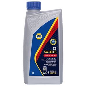 NAPA C3 5W-30 LS FULLY SYNTHETIC LOW SAPS ENGINE OIL 1L - N2231L