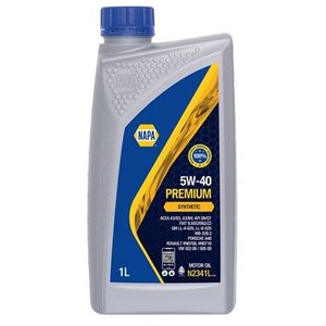 NAPA 5W-40 PREMIUM FULLY SYNTHETIC ENGINE OIL 1L - N2341L