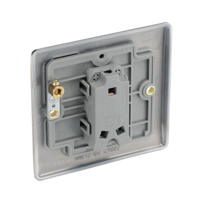BG Nexus NAB12 Metal Antique Brass Light 1 Gang 2 Way Switch Bg Nexus Metal - Antique Brass BG - Sparks Warehouse