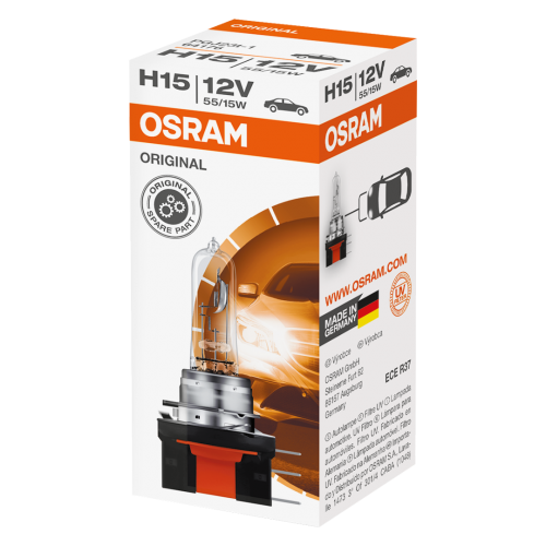 Osram 64176   3200K Original Line 12V H15 (715)   Halogen Bulb - DISCONTINUED