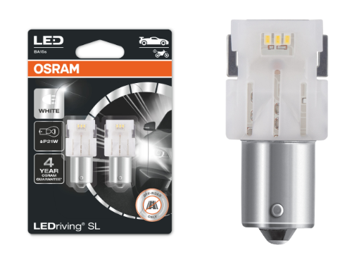 Osram 7506DWP-02B LED 1.9W LEDriving SL 6000K BA15s P21W (382) 12V 2 LED Bulbs