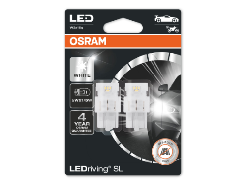 Osram 7515DWP-02B LED W3x16q 6000K LEDriving SL  W21/5W (580)  2 LED Bulbs