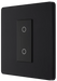 BG Evolve - PCDMBTDS1B - Matt Black (Black) 200W Single Touch Dimmer Switch, 2-Way Secondary BG - Evolve - Screwless Matt Black BG - Sparks Warehouse