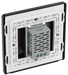 BG Evolve - PCDMBTDS1B - Matt Black (Black) 200W Single Touch Dimmer Switch, 2-Way Secondary BG - Evolve - Screwless Matt Black BG - Sparks Warehouse