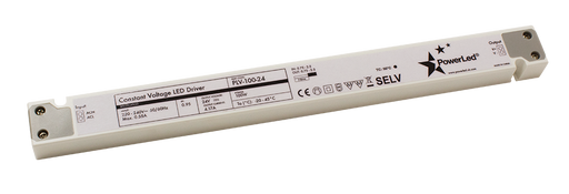 PLV-100-24 100W 24V Slimline Non Dim LED Driver POWERLED - Easy Control Gear