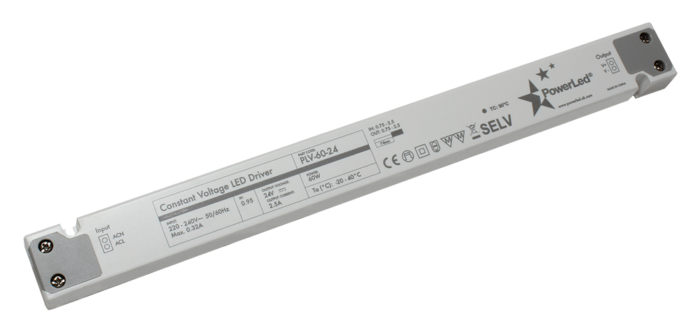 PLV-60-24 60W 24V Slimline Non Dim Powerled - Easy Control Gear
