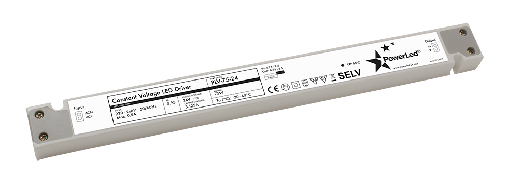 PLV-75-24 75Watt 24V Slimline POWERLED - Easy Control Gear