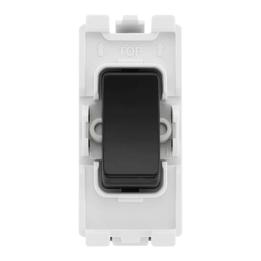 BG RPCDB12 Evolve Grid Black 20A 20AX 2 Way Switch Module Sparks Warehouse - Sparks Warehouse