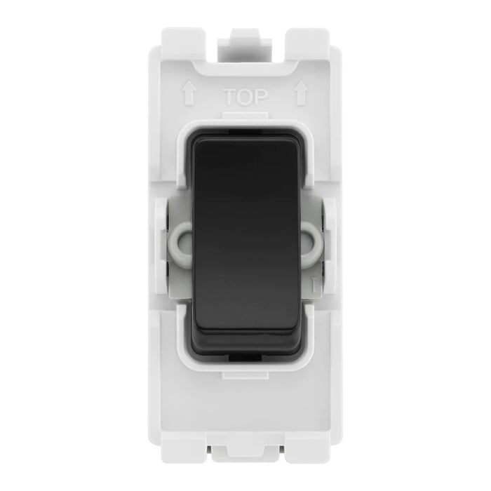 BG RPCDB13 Evolve Grid Black 20A 20AX Intermediate 1 Pole Switch Module Sparks Warehouse - Sparks Warehouse