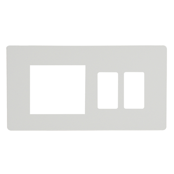 Scolmore SCP31102MW 2G COMBI PLATE (2+2 GRIDPRO / NM) CP MW