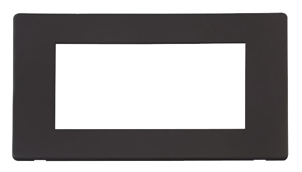 Scolmore SCP312BK 2 GANG QUAD NEW MEDIA COVER PLATE