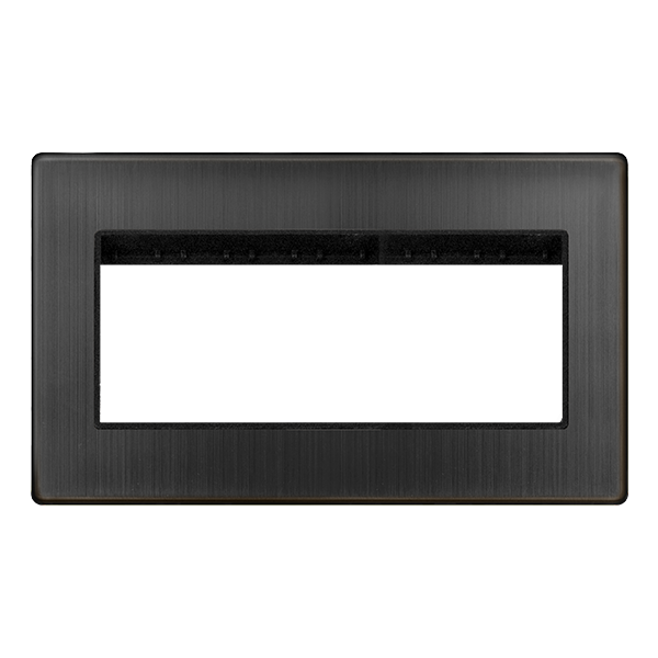 Scolmore SCP312BZ 2 GANG QUAD NEW MEDIA COVER PLATE