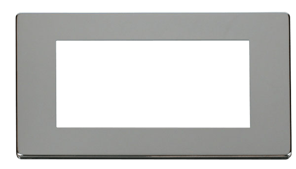 Scolmore SCP312CH 2 GANG QUAD NEW MEDIA COVER PLATE