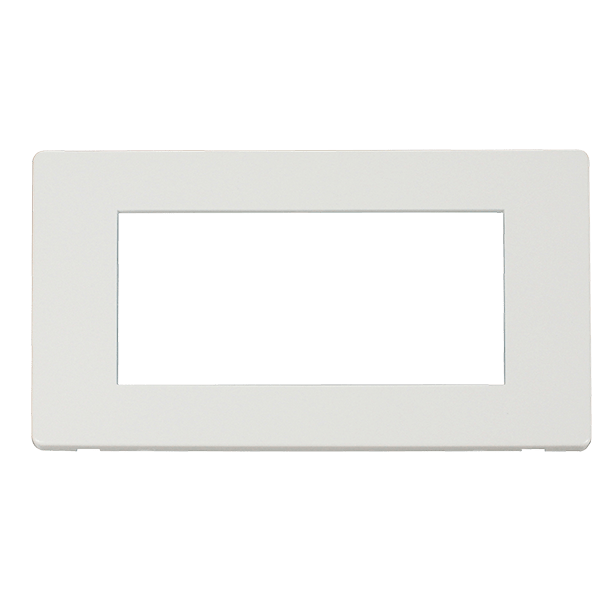 Scolmore SCP312MW 2 GANG QUAD NEW MEDIA COVER PLATE