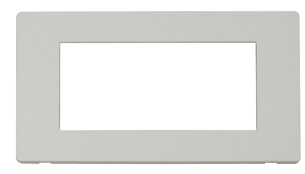 Scolmore SCP312PW 2 GANG QUAD NEW MEDIA COVER PLATE