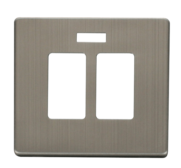 Scolmore SCP324SS 20A Sink & Bath Switch With Neon Cover Plate - Stainless Steel