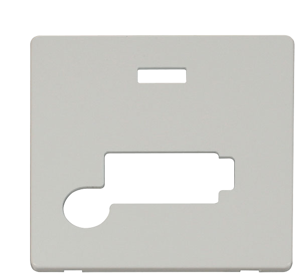 Scolmore SCP353PW Conn. Unit With Flex Outlet & Neon (Lockable) Cover Plate - White