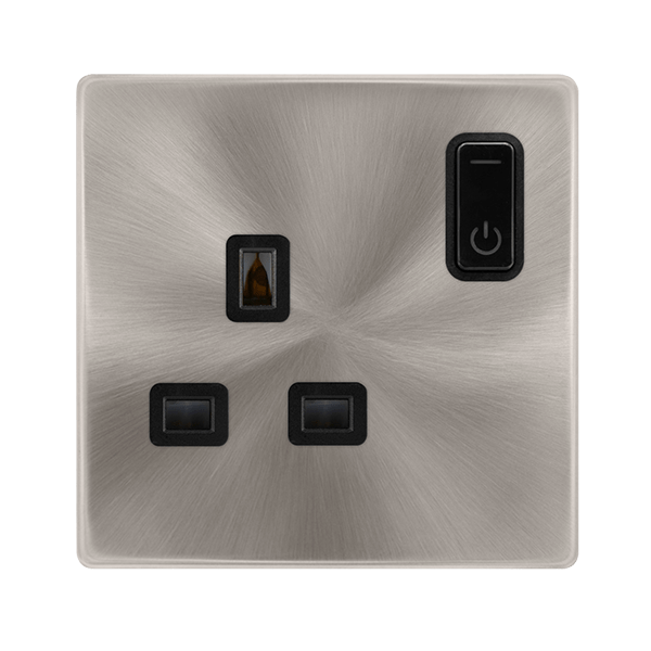 Scolmore SFBS30035BK 13A 1G RF SMART SOCKET DEFINITY BS BK