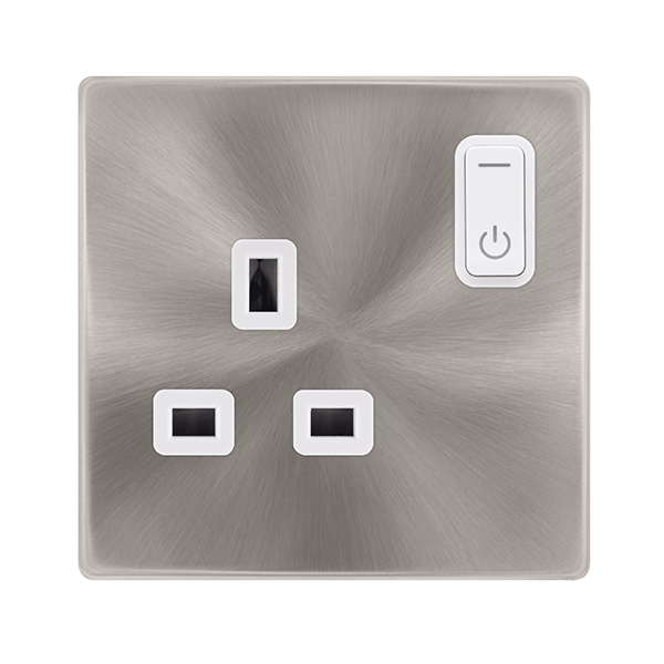 Scolmore SFBS30035PW 13A 1G RF SMART SOCKET DEFINITY BS PW