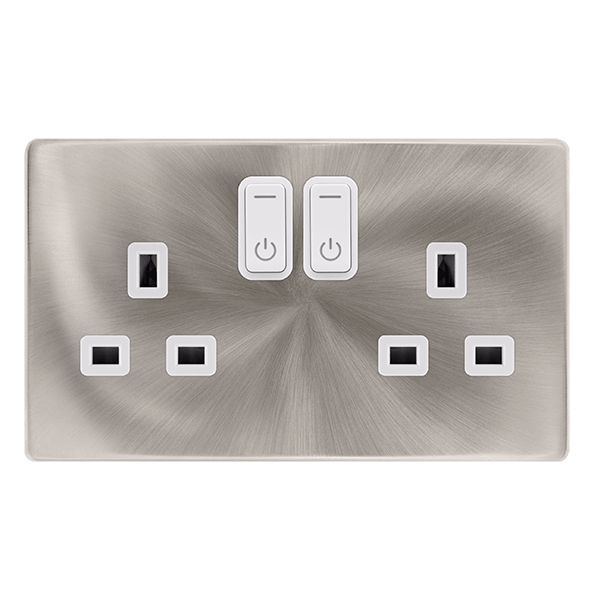 Scolmore SFBS30036PW 13A 2G RF SMART SOCKET DEFINITY BS PW