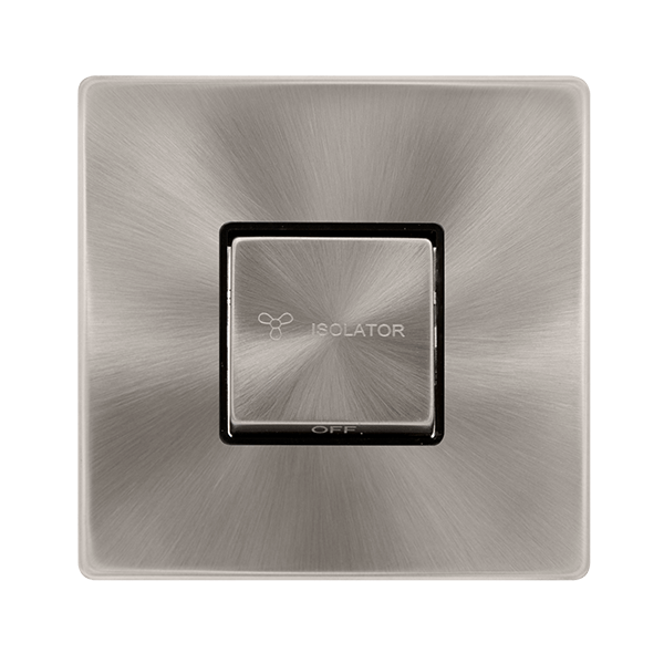 Scolmore SFBS520BK 10A INGOT 3 POLE FAN ISOLATION PLATE SWITCH