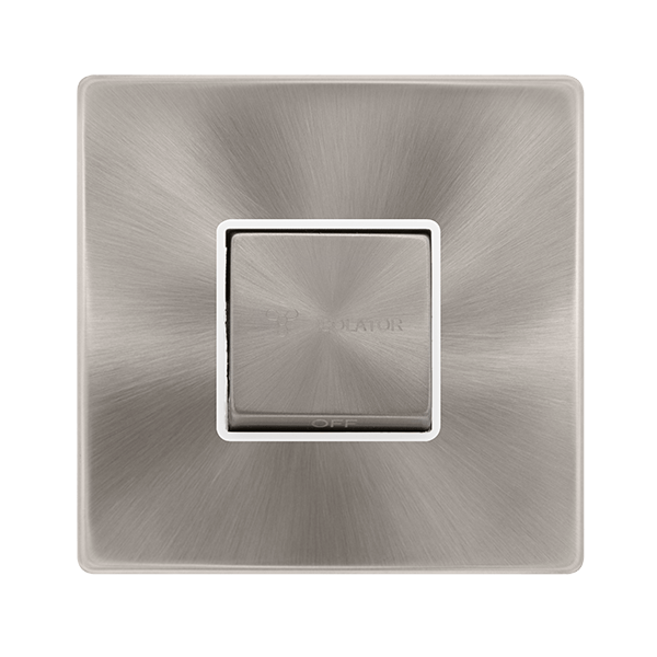 Scolmore SFBS520PW 10A INGOT 3 POLE FAN ISOLATION PLATE SWITCH