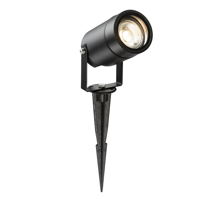 Knightsbridge SPIKEGUBK 230V IP65 GU10 Spike Light Black Garden Spike Knightsbridge - Sparks Warehouse