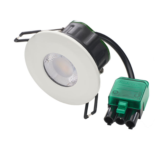 Bell 10510V2 5W/7W Wattage Switchable Firestay CCT LED Downlight - Dim, Plug and Play, 60° Beam Angle - Lever Tool-Free Termination 570-830lm