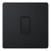 Selectric 5M-Plus Matt Black 1 Gang 10A 2 Way Switch with Black Insert
