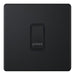Selectric 5M-Plus Matt Black 1 Gang 10A Push to Make Switch with Black Insert