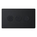 Selectric 5M-Plus Matt Black 3 Gang 5-100W 2 Way Dimmer Switch