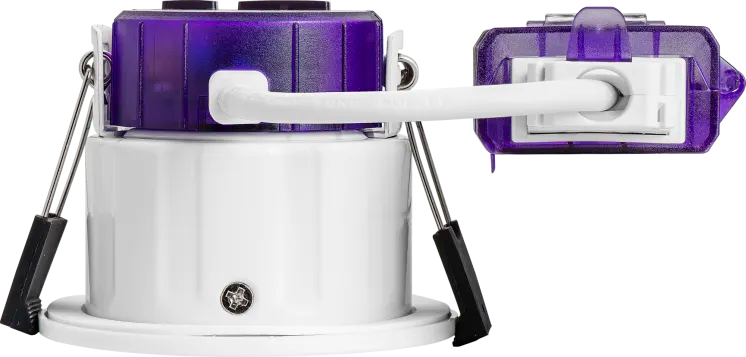 Luceco UTA6WD2W F-Type Ultra 6W Power Change & CCT Change Fire Rated IP20 Adjustable Dim2Warm Dimmable Downlight