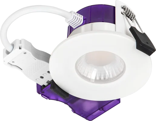 Luceco UTF6WD2W F-Type Ultra 6W Power Change & CCT Change Fire Rated IP65 Dim2Warm Dimmable Downlight