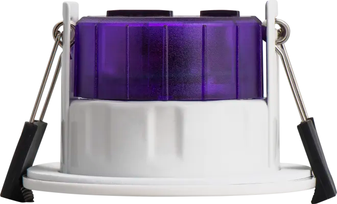 Luceco UTF6WD2W F-Type Ultra 6W Power Change & CCT Change Fire Rated IP65 Dim2Warm Dimmable Downlight