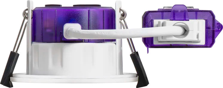 Luceco UTF6WD2W F-Type Ultra 6W Power Change & CCT Change Fire Rated IP65 Dim2Warm Dimmable Downlight