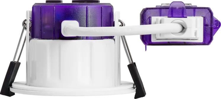 Luceco UTR6WD2W F-Type Ultra 6W Power Change & CCT Change Fire Rated IP65 Dim2Warm Dimmable Regressed Downlight