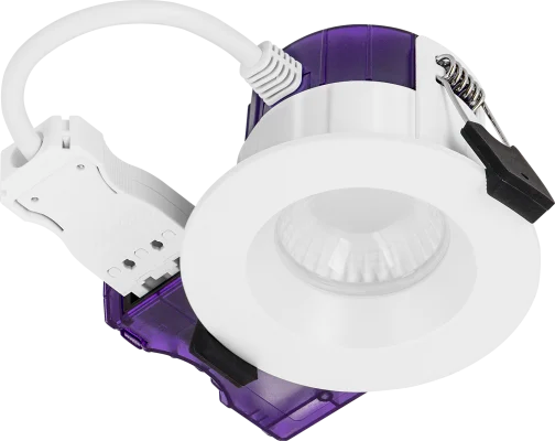 Luceco UTR6WD2W F-Type Ultra 6W Power Change & CCT Change Fire Rated IP65 Dim2Warm Dimmable Regressed Downlight